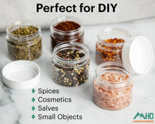 Load image into Gallery viewer, DIY uses for 3.5oz PET jars
